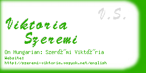 viktoria szeremi business card